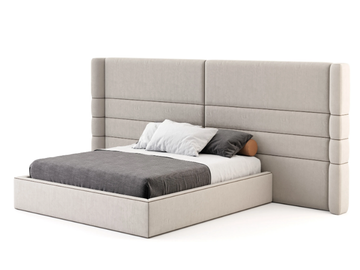 SUBLIME - Fabric double bed with high headboard by Stylish Club - view 2